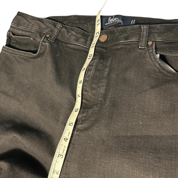 Boden the Salsbury Side Split Black Denim Jeans Womens 14R - Picture 13 of 15